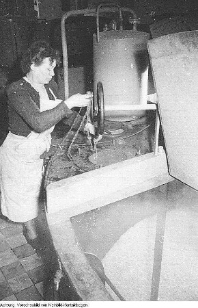 Dresden. VEB Bramsch Dresden, Produktion, März 1953