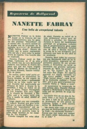 Nanette Fabray - una bella de excepcional talento : Repostería de Hollywood