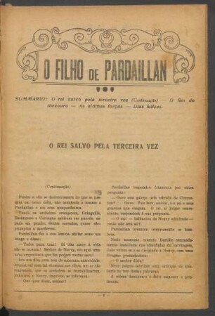 O filho de Pardaillan : Romance histórico