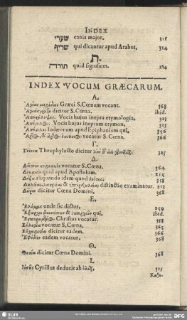 Index Vocum Graecarum