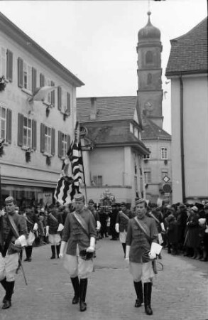 Bad Säckingen: Fridolinsfest; Prozession: Studenten aus Zürich und Basel (Schweiz)