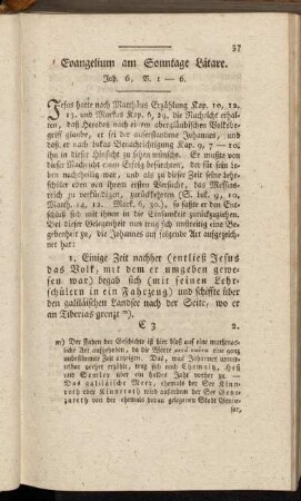 Evangelium am Sonntage Lätare. Joh. 6, V. 1-6