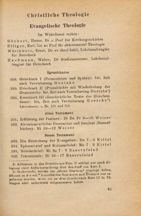 61-64, Christliche Theologie