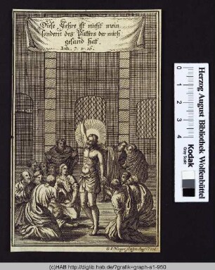 Jesus redet beim Laubhüttenfest