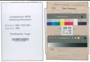Entnazifizierung Hugo Pantfoerder , geb. 18.12.1905 (Reg.Angestellter)