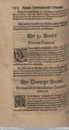 Der 39. Artickel. Von dem Neundten.