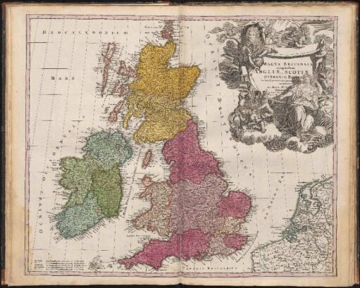 Magna Britannia complectens Angliæ, Scotiæ Et Hiberniæ Regna : in suas Provincias et Comitatus divisa ; Cum Privilegio S. C. M.