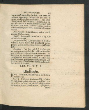 Lib. VII. Tit. I. - IX.