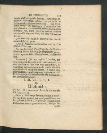 Lib. VII. Tit. I. - IX.