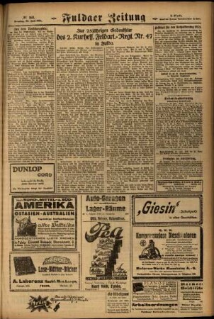 Zweite Ausgabe vom Sonntag, den 20. Juli 1924.