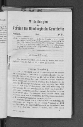 Vereinsbibliothek.
