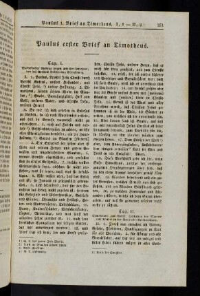 251-255, Paulus erster Brief an Timotheus