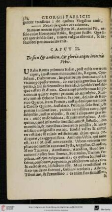 Cap. II.: De situ & ambitu, & gloria atque interitu Urbis