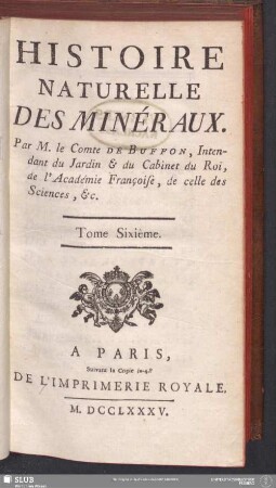 6: Histoire Naturelle Des Minéraux