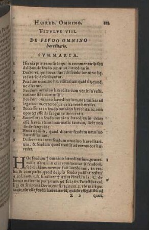Titulus VIII. Haereditario omnino.