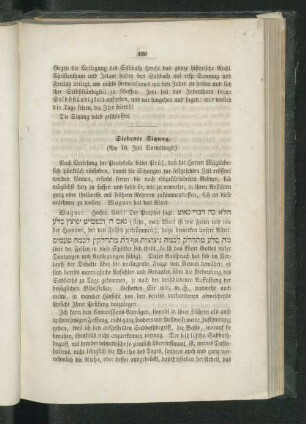Siebte Sitzung.