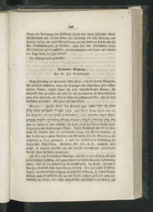 Siebte Sitzung.