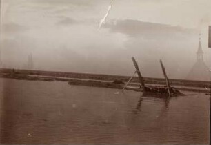 Tigris zur Überschwemmungszeit : Flusslandschaft des Tigris zur Zeit der Überschwemmung.
