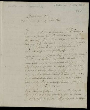 Nr. 113: Brief von Karl Otfried Müller an Georg Ernst Friedrich Hoppenstedt, Göttingen, 1.3.1829