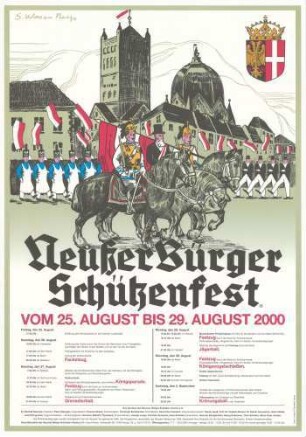 Festplakat Schützenfest Neuss 2000