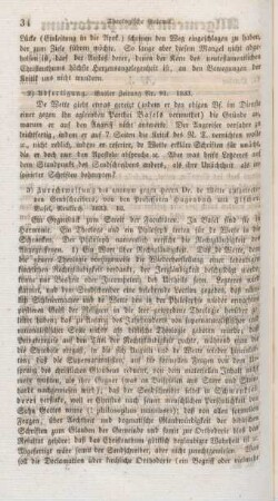 34 "Abfertigung : Basler Zeitung Nr. 91 1833"