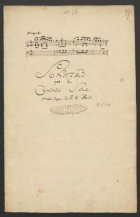 Variationen; cemb; C-Dur; H 65; Wq 118.5