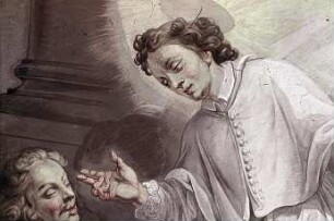 Dem heiligen Evermond von Ratzeburg erscheint der heilige Norbert