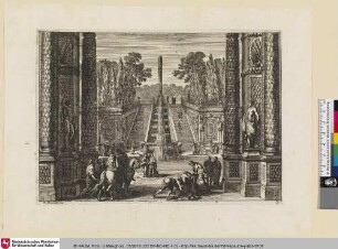 [Entwurf einer Gartenanlage; De l'intérieur d'une grotte]