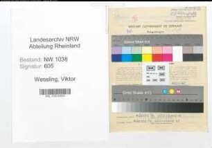 Entnazifizierung Viktor Wessling , geb. 06.04.1915 (Lehrer)