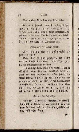 Kennzeichen der wahren Kirche. - Ein Gleichnis.
