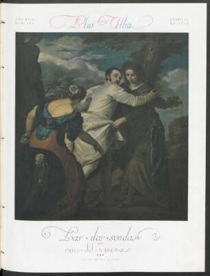 "Las dos sendas", óleo
