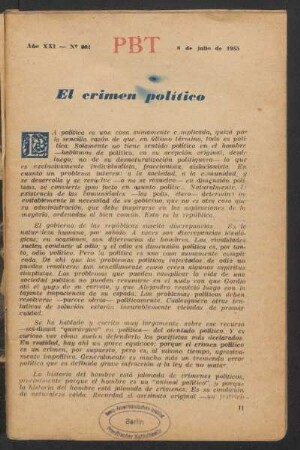 El crimen político