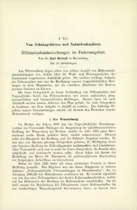 Blütenstaubuntersuchungen im Federseegebiet