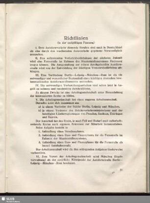 Richtlinien. (in der endgültigen Fassung)