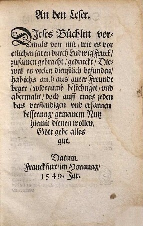 Rhetoric, vnd Deudsch Formular, in allen Gerichts Hendeln. Kunst vnd Regel der Notarien vnd Schreiber : Titel vnd Cantzley Büchlin