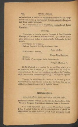 Capitulaciones entre los Señores Reyes Católicos y Cristobál Colón