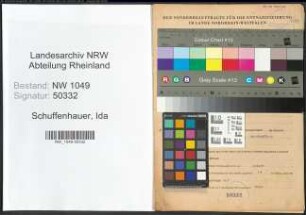Entnazifizierung Ida Schuffenhauer , geb. 26.07.1891 ()