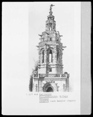 Ansicht des Turmoktogons der evangelischen Kilianskirche in Heilbronn