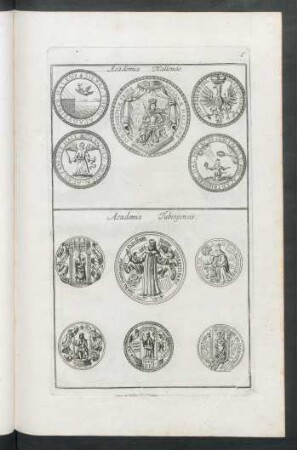 Academia Hallensis. Academie Tubingensis