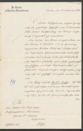 Brief an Hans Gruner : 12.02.1894