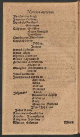 Nomina autorum.