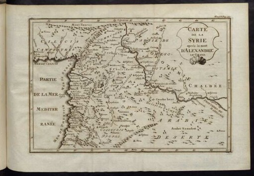 Carte de la Syrie aprés la mort d´Alexandre Le Grand.