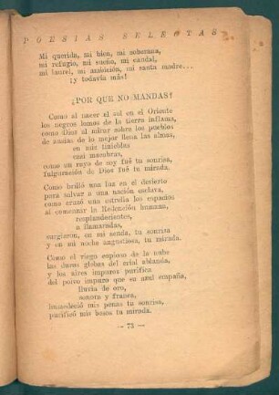 ¿Por qué no mandas?