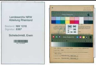 Entnazifizierung Erwin Sichelschmidt , geb. 27.03.1906 (Verwaltungsangestellter)