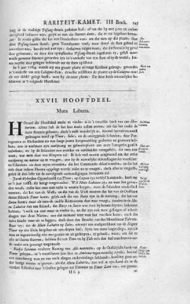XXVII. Hooftdeel. Mutu Labatta