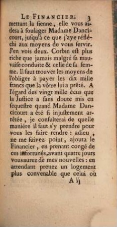 Le financier, 2. (1755). - 168 S.