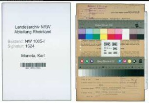 Entnazifizierung Karl Moneta , geb. 07.12.1882 (Platzmeister)