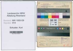 Entnazifizierung Kurt Schuster , geb. 22.08.1898 (Direktor)