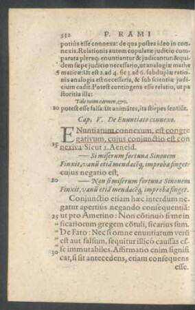 Cap. V. De Enuntiato connexo.