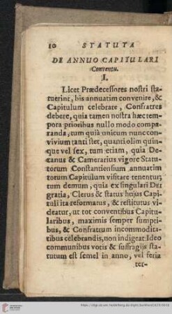 De annuo capitulari conventu